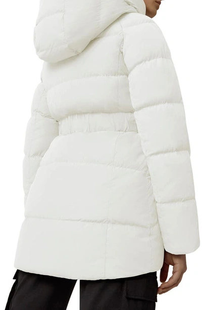 Shop Canada Goose Marlow Water Repellent Belted 750 Fill Power Down Coat In North Star White
