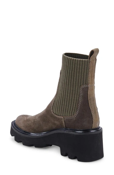 Dolce Vita Hoven H20 Waterproof Bootie In Olive Leather H2o
