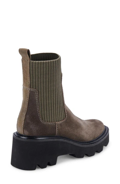 Shop Dolce Vita Hoven H2o Waterproof Bootie In Olive Leather H2o