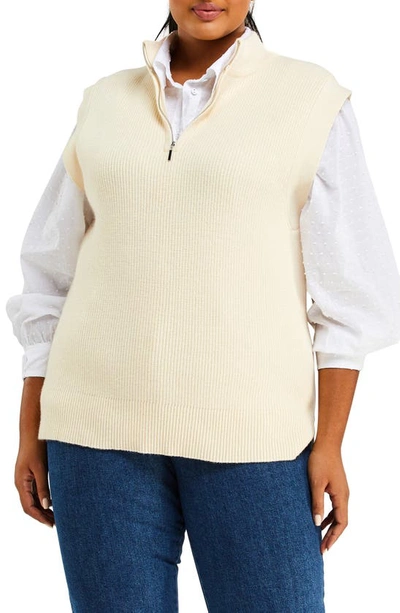 Shop Estelle Aldo Sweater Vest In Cream