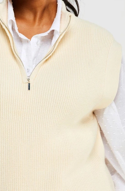 Shop Estelle Aldo Sweater Vest In Cream