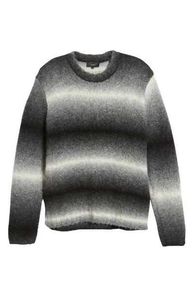 Shop Vince Ombré Stripe Alpaca Blend Sweater In Black