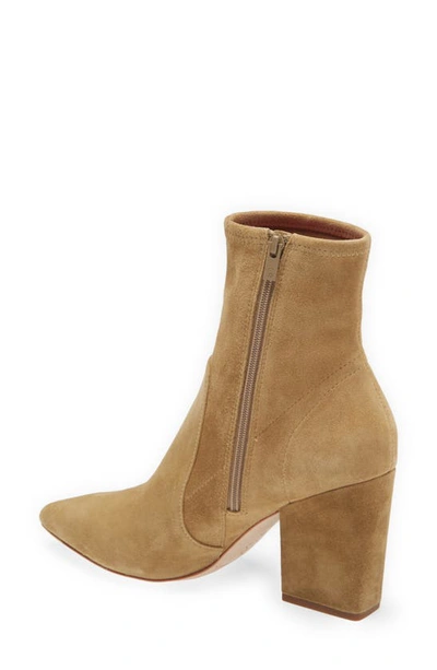 Loeffler Randall Isla Pointy Toe Bootie In Bisque Suede