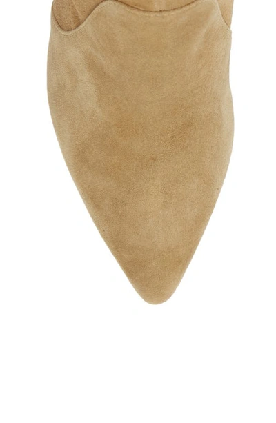 Loeffler Randall Isla Pointy Toe Bootie In Bisque Suede