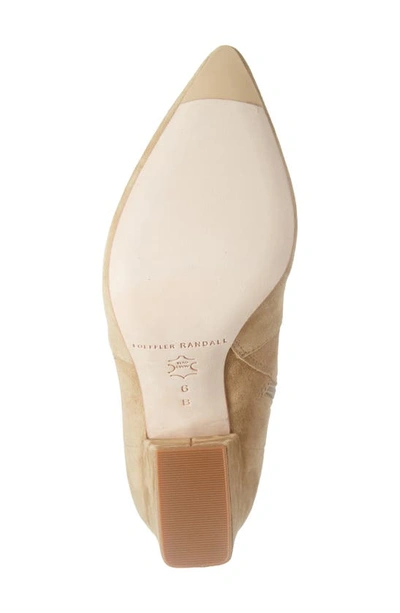 Loeffler Randall Isla Pointy Toe Bootie In Bisque Suede