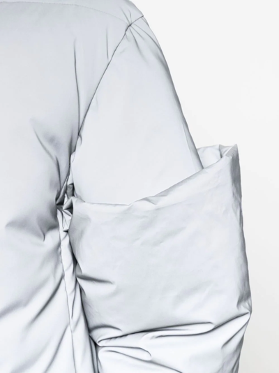 Rick Owens Gauntlet Bomber Jacket In Grey