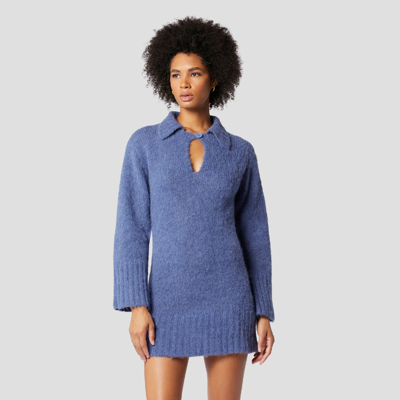 Shop Equipment Brese Knit Dress In Velvet Morning Blue