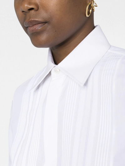 Shop Saint Laurent Long-sleeve Shirt In White