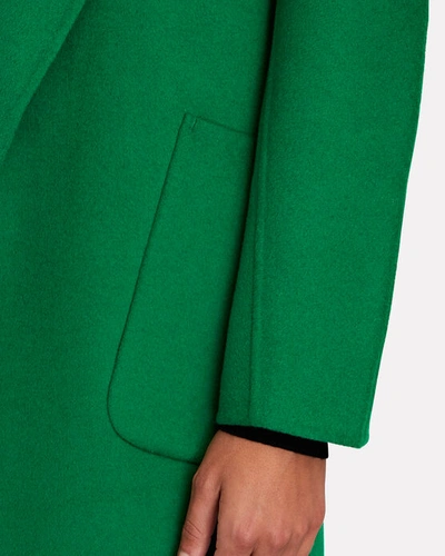 Shop Lamarque Thara Wool-blend Coat In Green