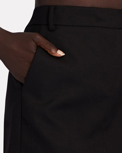 Shop Tibi Wool-blend Mini Trouser Skirt In Black