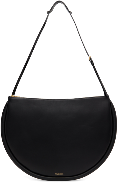 Shop Jw Anderson Black Bumper Moon Bag In 999 Black