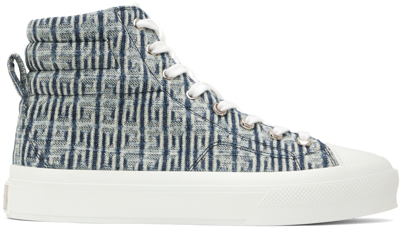 Shop Givenchy Blue City Sneakers In 457 Denim Blue