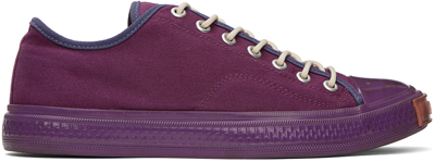 Shop Acne Studios Purple Ballow Low Sneakers In Adc Grape Purple