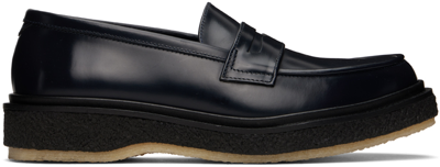 Shop Adieu Navy Type 5 Loafers In Night