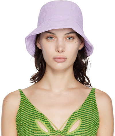 Shop Danielle Guizio Ssense Exclusive Purple Mona Bucket Hat
