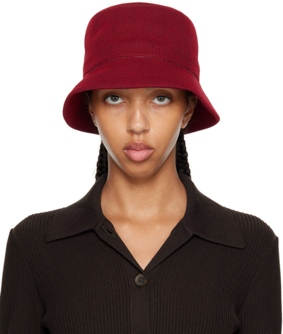 Cfcl Red Mesh Knit Hat In Red