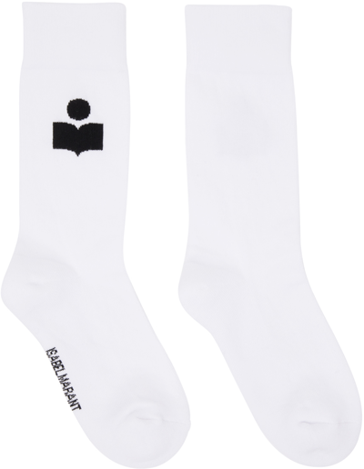 Shop Isabel Marant White Siloki Socks In 20wh White