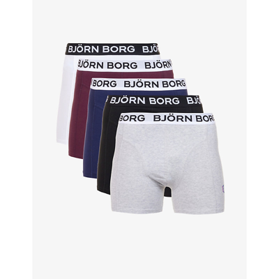 vloeiend radium daar ben ik het mee eens Bjorn Borg Essential Branded Stretch-cotton Boxers Pack Of Five In  Multipack 1 | ModeSens
