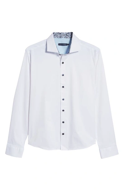 Shop Stone Rose Dry Touch® Performance Button-up Shirt In White