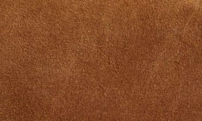 Staud Logo-print Suede Tote Bag In Tan