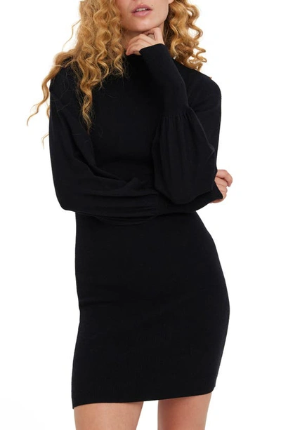 Utilfreds raket Styrke Vero Moda Holly Karris Blouson Sleeve Sweater Dress In Black | ModeSens