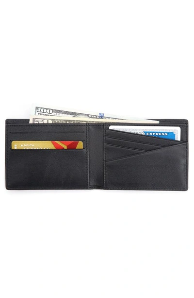 Shop Royce New York Personalized Slim Bifold Wallet In Black- Deboss