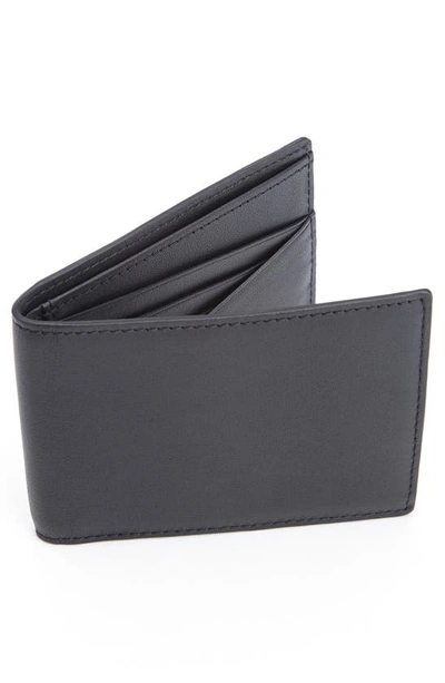 Shop Royce New York Personalized Slim Bifold Wallet In Black- Deboss