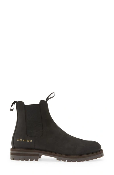 Shop Common Projects Winter Chelsea Boot In Black