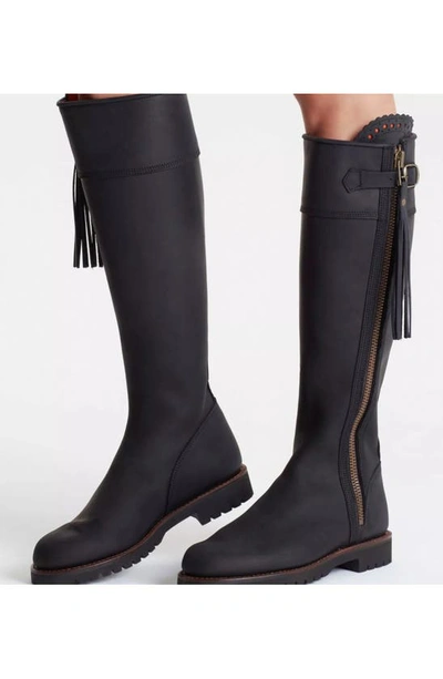 Shop Penelope Chilvers Tassel Knee High Boot In Black
