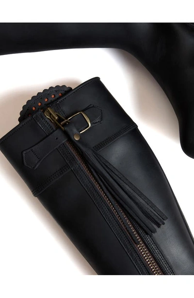 Shop Penelope Chilvers Tassel Knee High Boot In Black