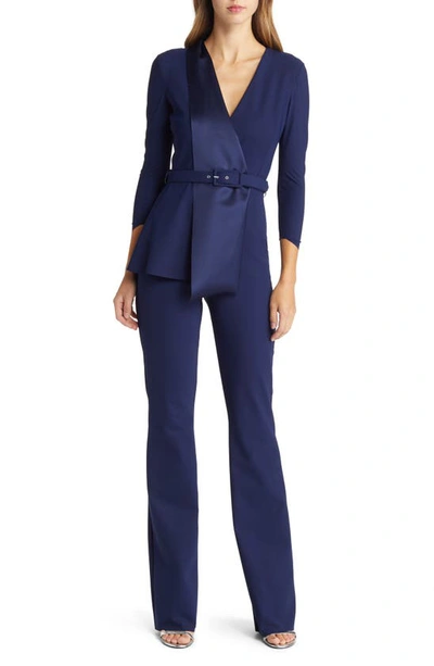 Shop Chiara Boni La Petite Robe Kerolyn Jumpsuit In Blue Notte