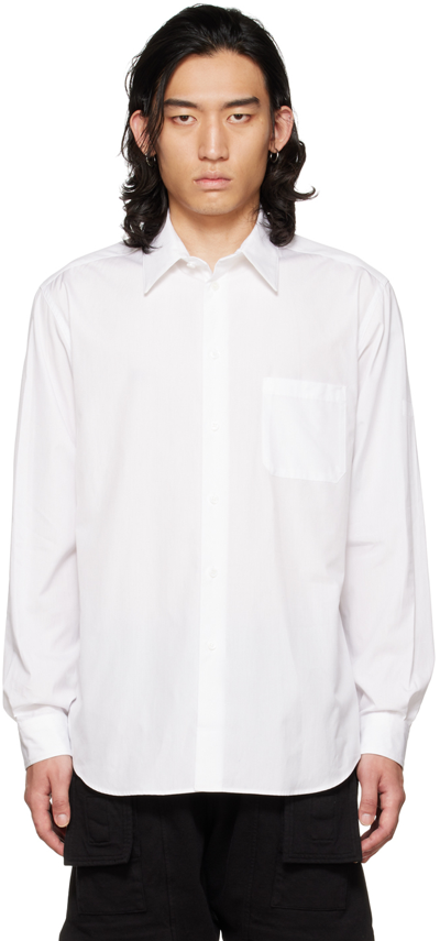 Shop Yohji Yamamoto White Standard Shirt