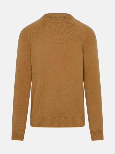 Shop Apc Plexiglass Brown Wool Sweater