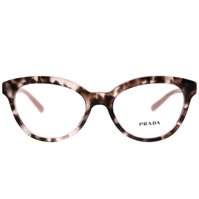 Shop Prada Triangle Pr 11rv Roj1o1 52mm Womens Cat-eye Eyeglasses 52mm In Pink