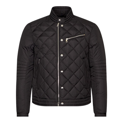 Shop Moncler Vulpie Biker Jacket In Black