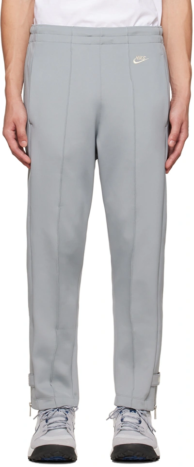 Shop Nike Gray Sportswear Circa Lounge Pants In Particle Grey/coconu