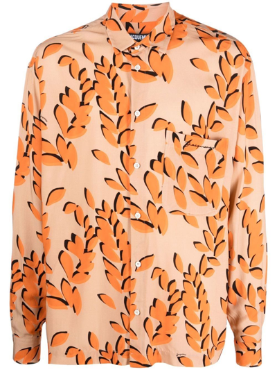 Shop Jacquemus 'le Chemise Simone' Shirt In Arancione