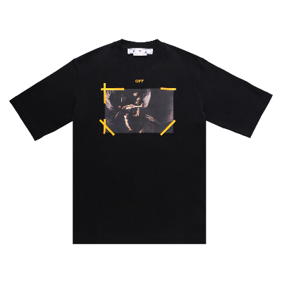 Pre-owned Off-white Caravaggio Printed Hoodie 'black/white'