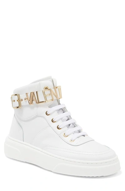 Shop Valentino By Mario Valentino Alessia High-top Sneaker In White