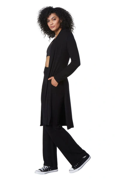 Shop Andrew Marc Sport Long Sleeve Vented Duster In Black