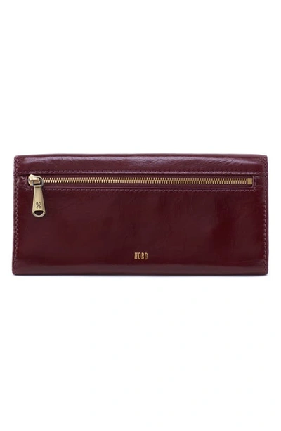 HOBO JILL LARGE LEATHER TRIFOLD WALLET 