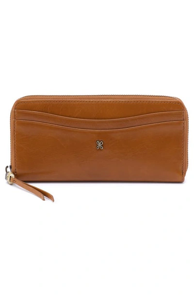 Shop Hobo Max Large Leather Continental Wallet In Truffle