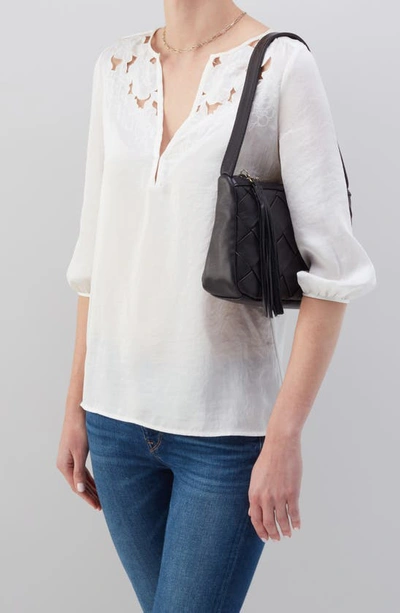 Shop Hobo Kole Quilted Leather Shoulder Bag In Black