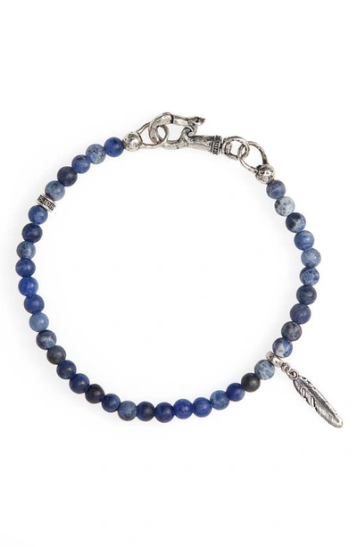 Shop John Varvatos Bead Bracelet In Blue