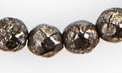 Shop John Varvatos Skull Bead Necklace In Metallic Silver