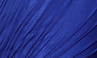 Shop Mac Duggal Cascade Ruffle Long Sleeve A-line Gown In Sapphire