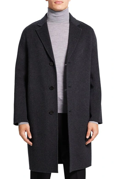 Theory Luxe Suffolk Double Faced Wool Blend Jacket In Pestle Melange - 07n