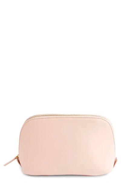 Shop Royce New York Personalized Cosmetic Bag In Light Pink - Deboss