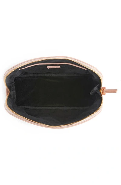 Royce New York Personalized Cosmetic Bag In Light Pink - Gold Foil