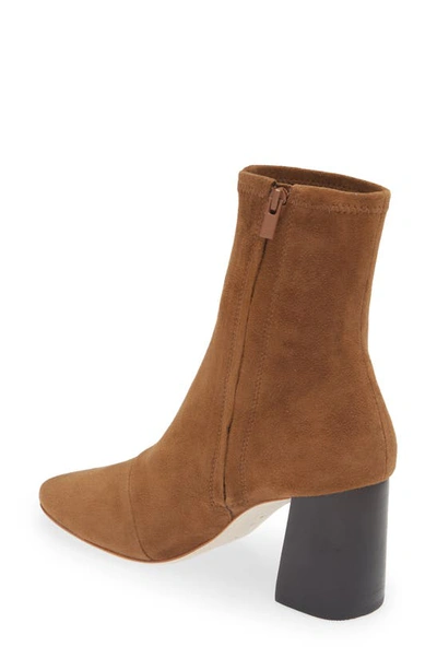 Shop Loeffler Randall Elise Stretch Leather Bootie In Cacao